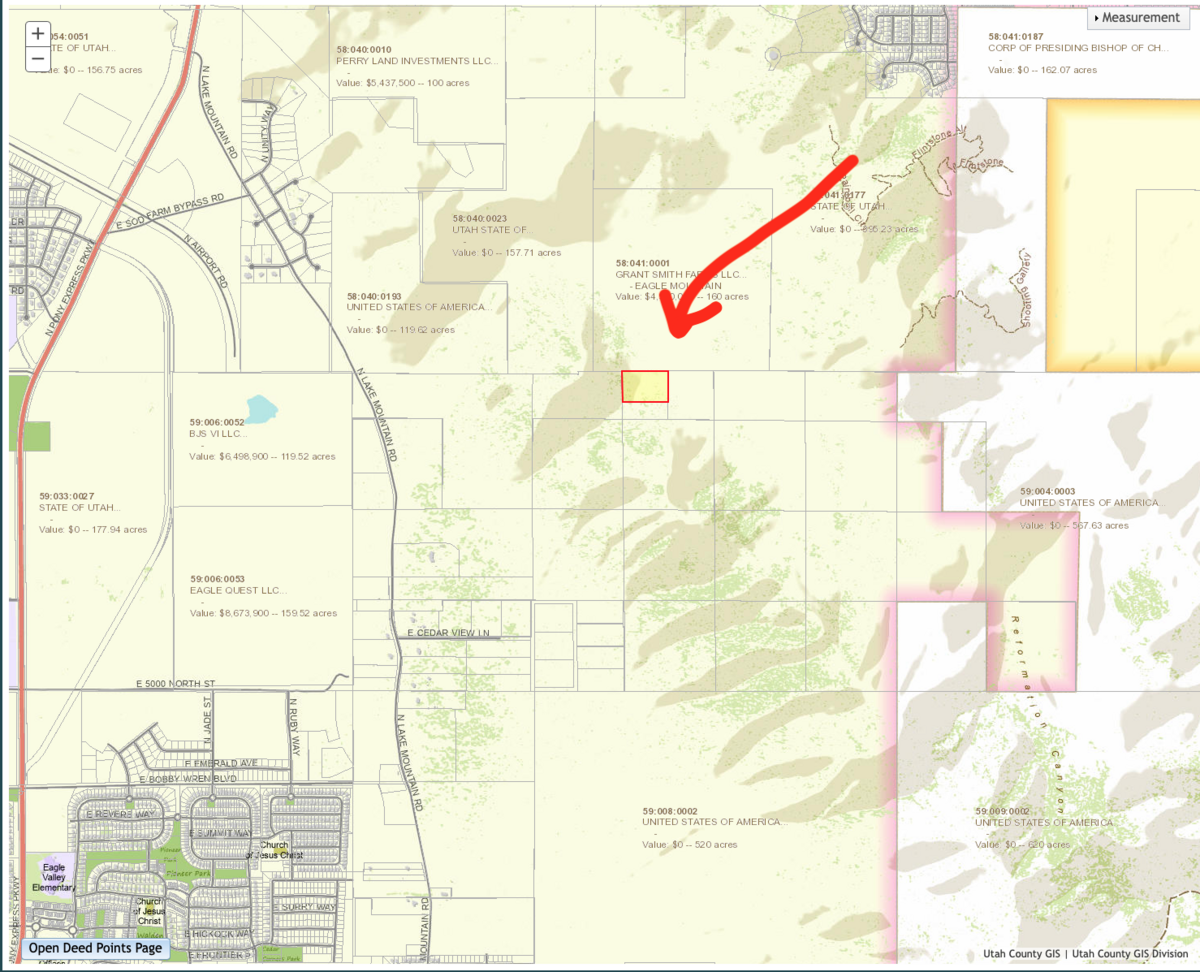 7 Acres of Raw Land Between Eagle Mountain & Saratoga Springs, UT ...