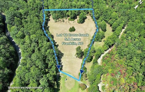 Picturesque w/ cleared pasture and streams flowing along both sides of the lot, expansive 5.8 acres in peaceful “Cross Creek” community